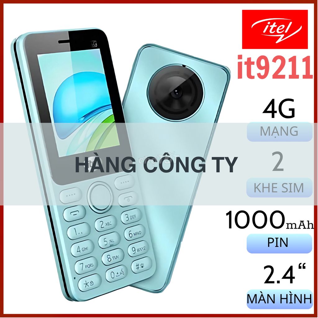 Điện thoại bàn phím Itel 4G it9211 2 Sim Fullbox. Mua bán Điện thoại tại Thành phố Thủ Đức Tp Hồ Chí Minh được đăng bởi T MOBILE SINCE2010 hình 1