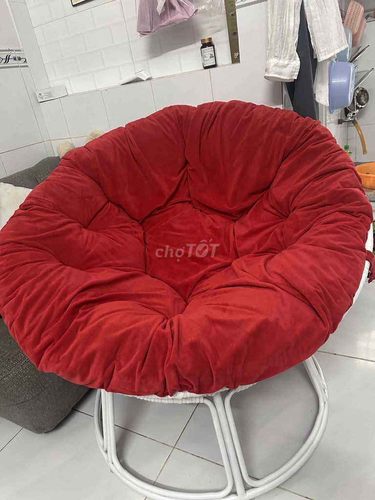 Ghế Papasan Đỏ Vải, mây/tre Khá mới. Mua bán Bàn ghế tại Thành phố Biên Hòa Đồng Nai được đăng bởi Hoàng Thị Trúc Mai hình 1