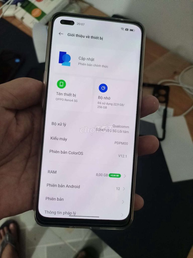 Oppo Reno 4 5G 8-256 gb nội địa trung