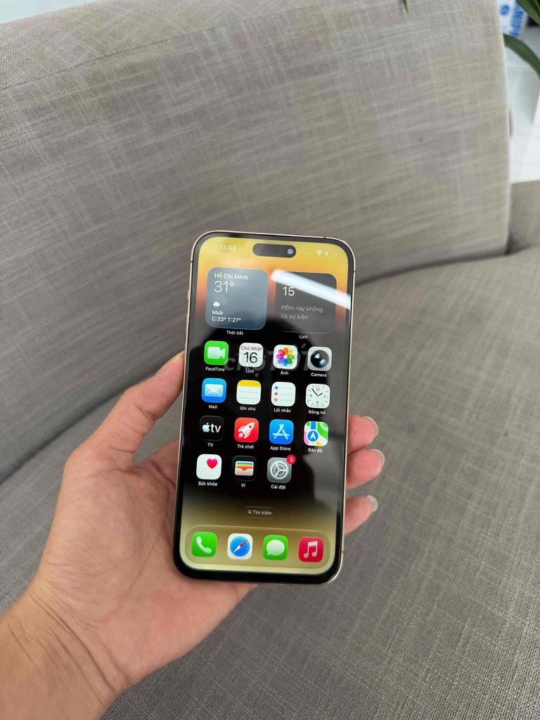 iPhone 14 Pro Max Vàng dùng wifi. Mua bán Điện thoại tại Quận Ninh Kiều Cần Thơ được đăng bởi LyN hình 1