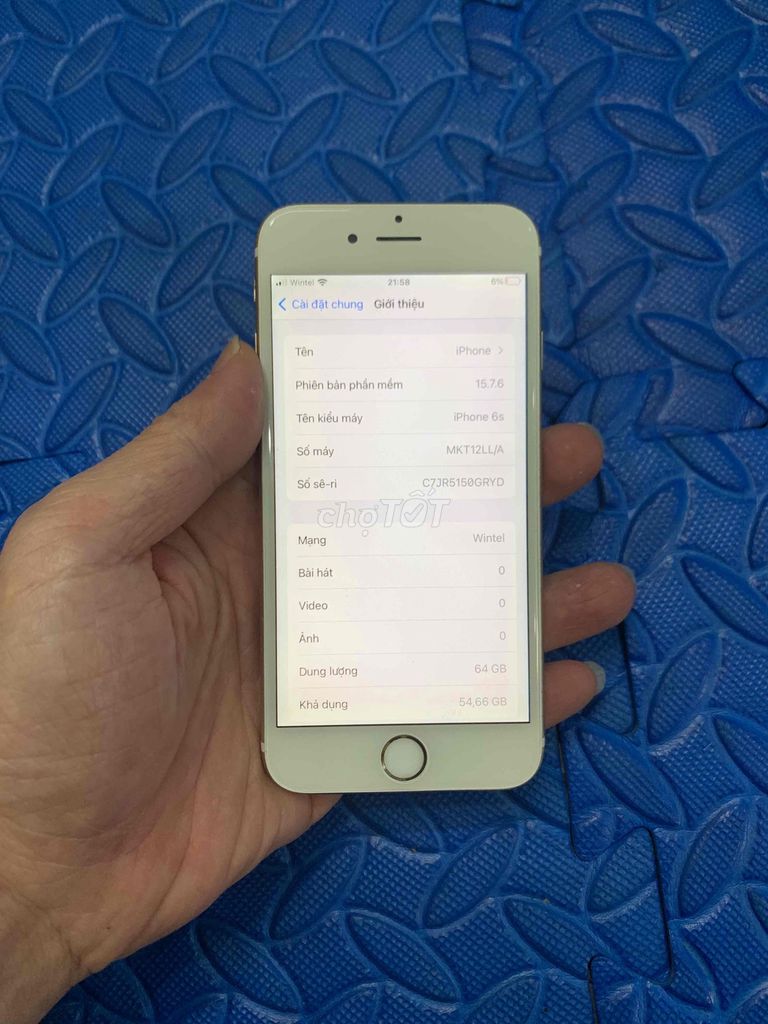 Bán Iphone 6s quốc tế 64g mất vân pin 100 zin cũ