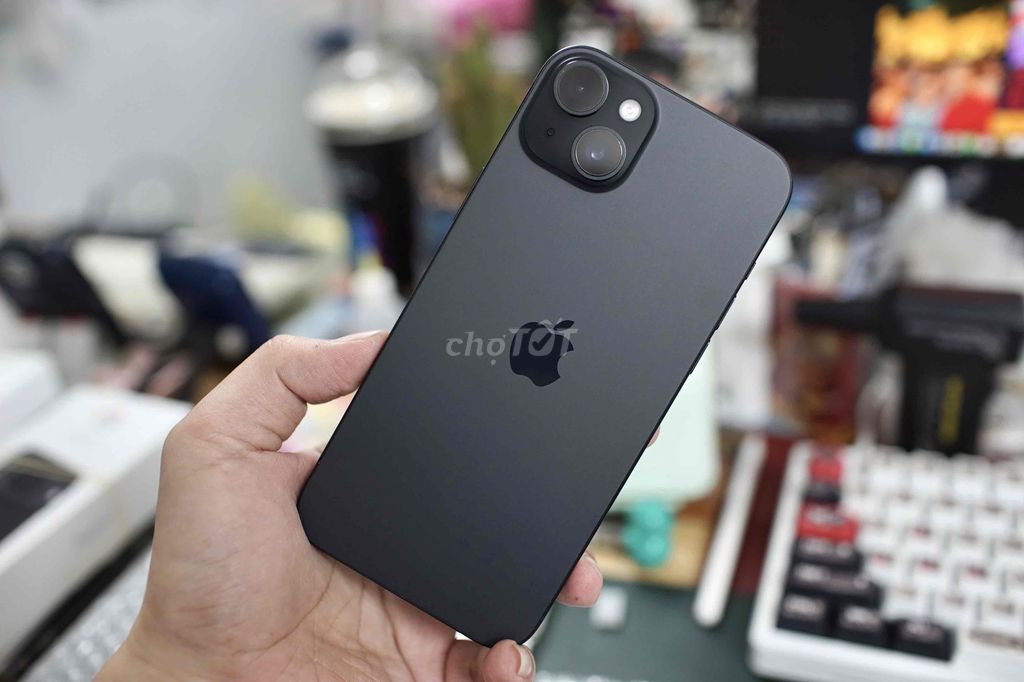 iPhone 15 Plus black 128Gb - q.tế có khe sim p90%