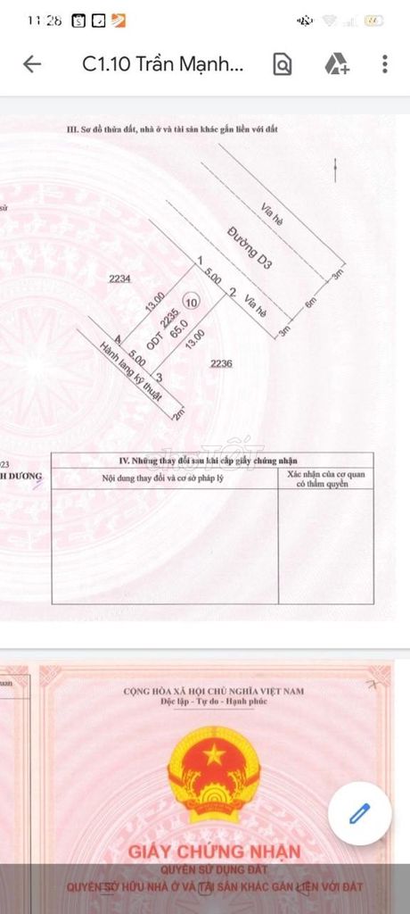 Đất KDC gần ngã 4 550, Trên đường D3, Dĩ An, Cách Vincom 200m