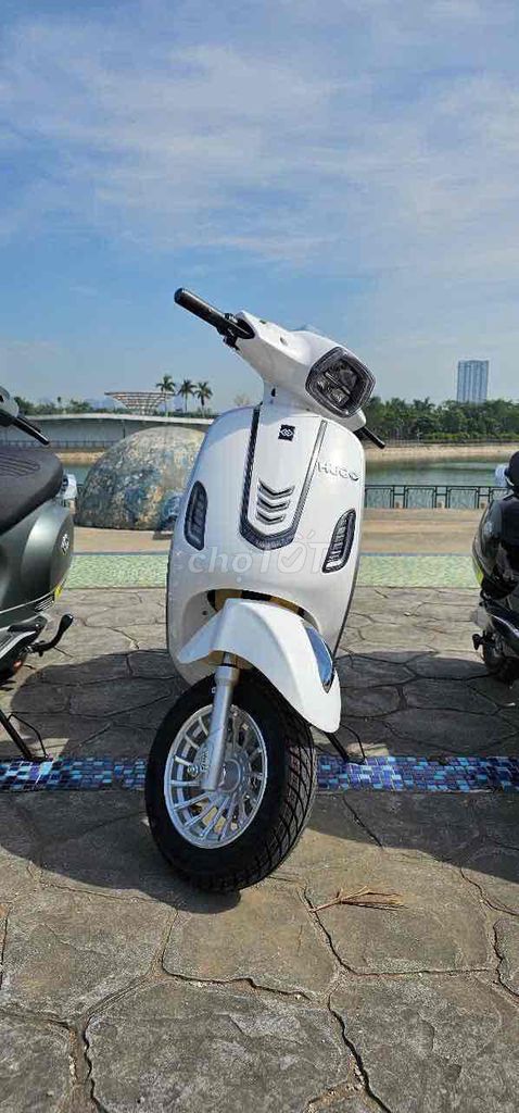 Xe Vespa điện model 2025- 2 phanh đĩa- thẻ từ. Mua bán Xe điện tại Quận Đống Đa Hà Nội được đăng bởi Xe Bảo Tín 61 Nguyễn Lương Bằng HN hình 5