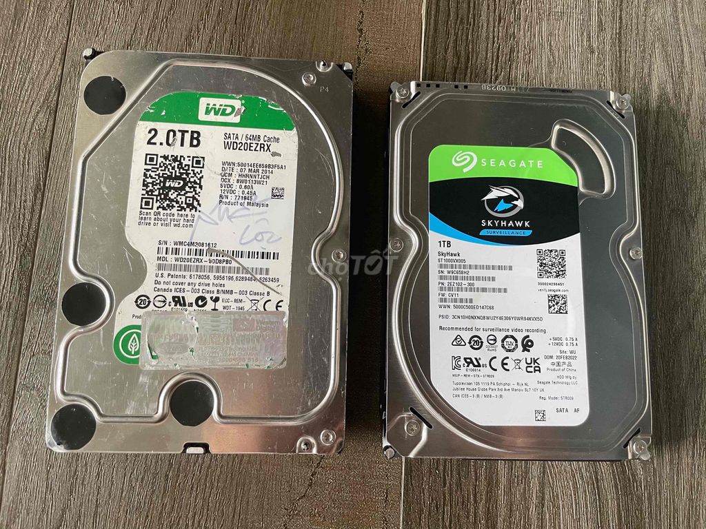 Ổ cứng WD 2TB + Seagate 1TB. Mua bán Linh kiện (RAM, Card...) tại Quận Cầu Giấy Hà Nội được đăng bởi Hoàng hình 1