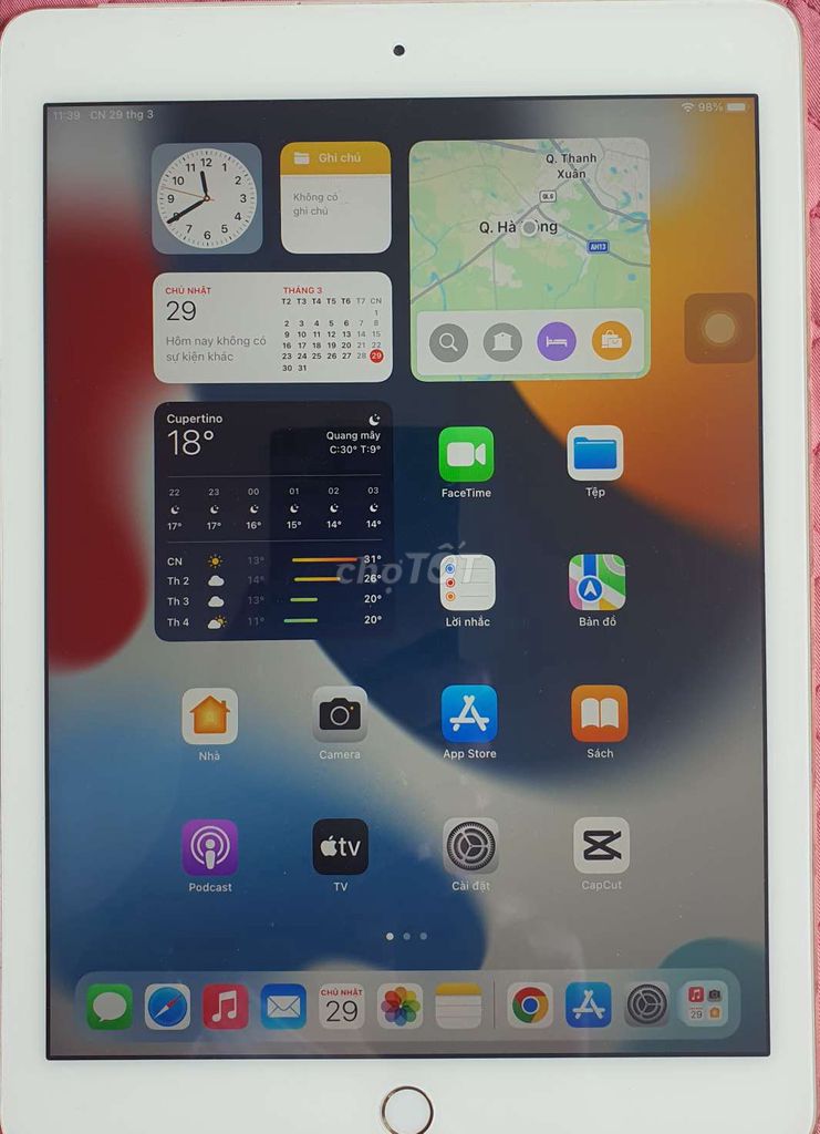 Apple iPad Air 2 64GB Vàng Tuyệt vời. Mua bán Máy tính bảng tại Quận Hà Đông Hà Nội được đăng bởi Anh Duy hình 1
