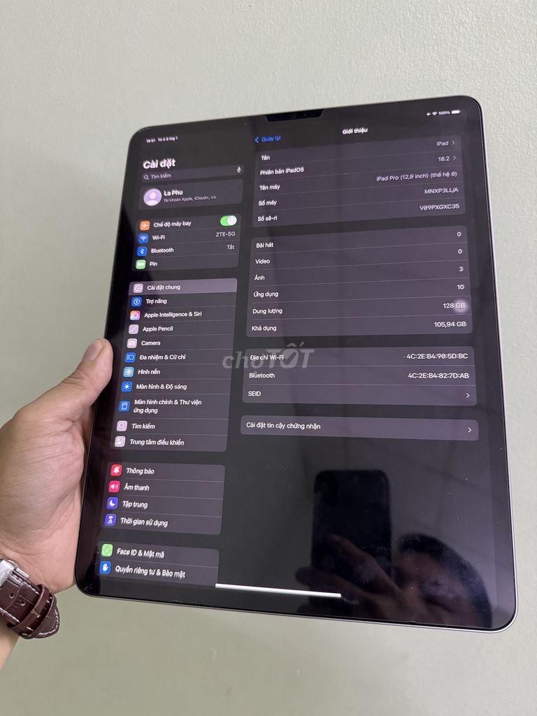 Cần bán ipad pro 12.9 M2