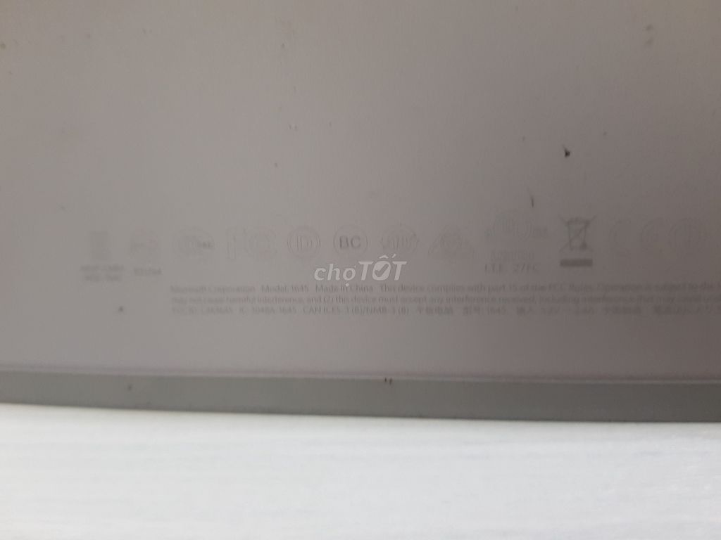 Microsoft Surface 1645 Atom Z8700 4GB Bạc Nhật. Mua bán Laptop tại Quận 7 Tp Hồ Chí Minh được đăng bởi T H A hình 1