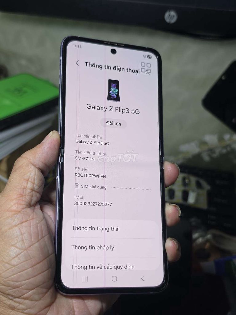  Galaxy Z Flip3 5G 256GB Zin toàn bộ giá rẻ . Mua bán Điện thoại tại Quận 8 Tp Hồ Chí Minh được đăng bởi Thiên Hòa mobile  hình 1