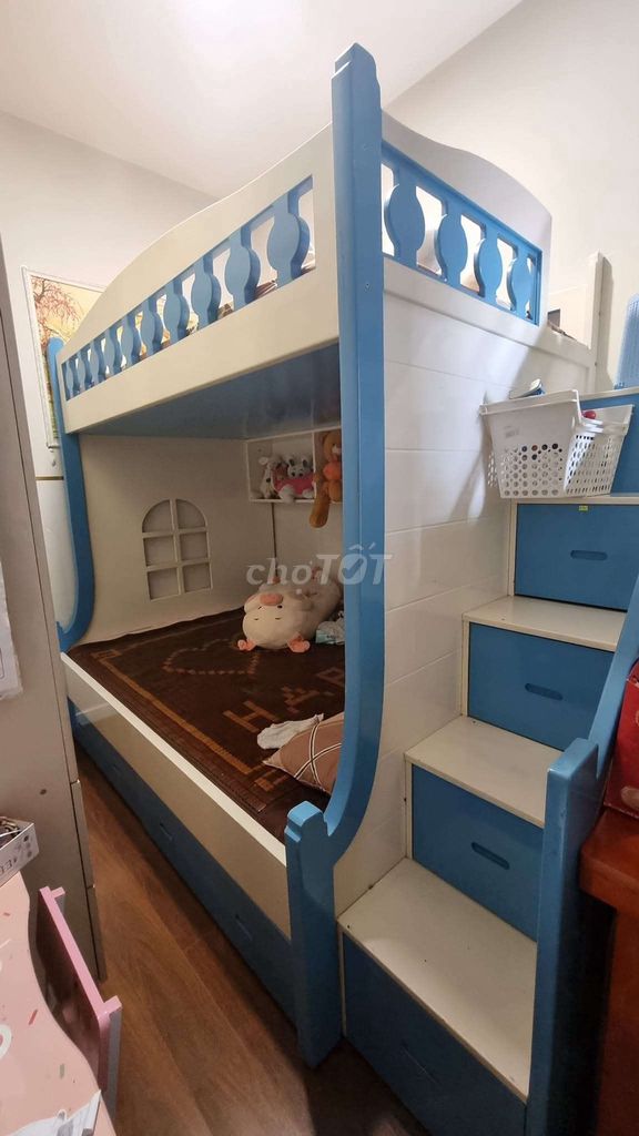 Giường tầng trẻ em Gỗ cao cấp siêu bền. Mua bán Giường, chăn ga gối nệm tại Quận Gò Vấp Tp Hồ Chí Minh được đăng bởi Chị Anh hình 1
