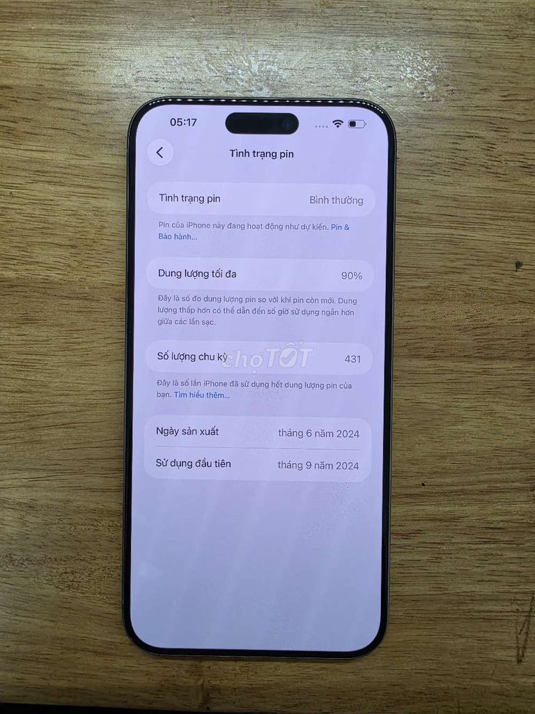 Bán iPhone 15 Pro Max 256GB Xám. Mua bán Điện thoại tại Thành phố Buôn Ma Thuột Đắk Lắk được đăng bởi TRUNG HIẾU hình 1