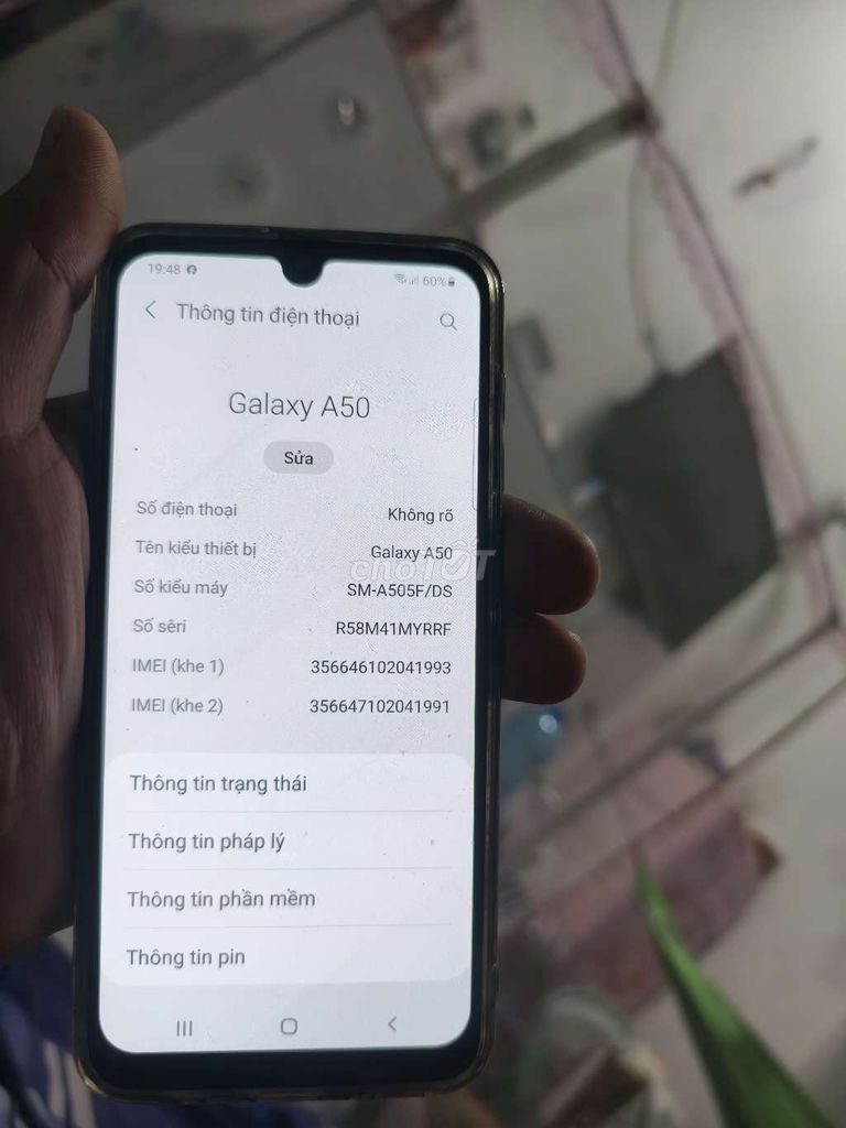 Samsung Galaxy A50 64GB Đen. Mua bán Điện thoại tại Thành phố Buôn Ma Thuột Đắk Lắk được đăng bởi Trần Ngọc Dũng hình 1
