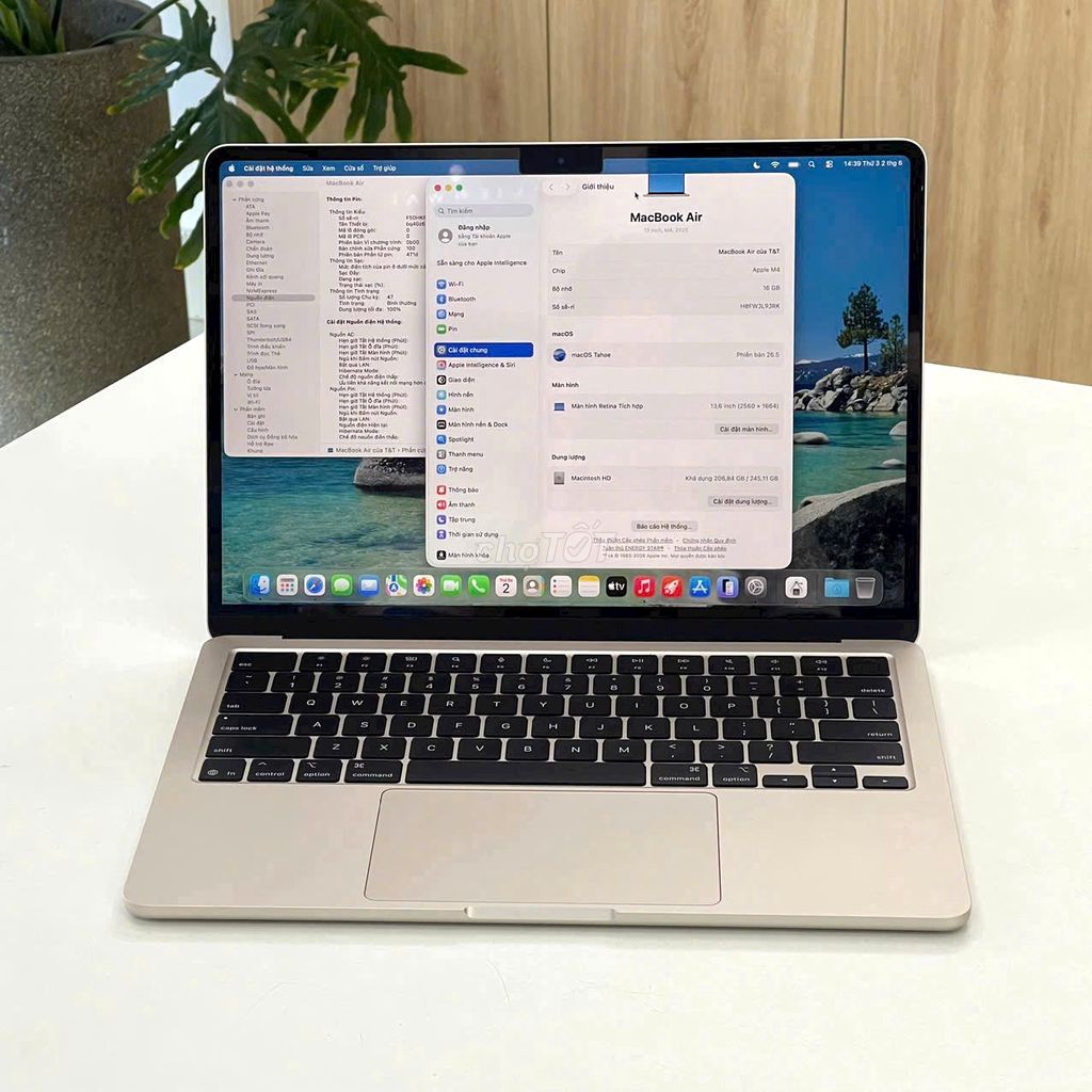 MacBook Air M4 16GB/256GB Starlight Đẹp Keng. Mua bán Laptop tại Quận Hải Châu Đà Nẵng được đăng bởi TTCenter 484 NÚI THÀNH hình 1