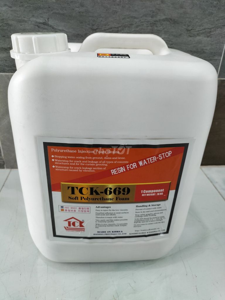 Polyurethane TCK-669  ( thùng 18kg ). Mua bán Đồ chuyên dụng, Giống nuôi trồng tại Thành phố Nha Trang Khánh Hòa được đăng bởi vinh giang hình 1