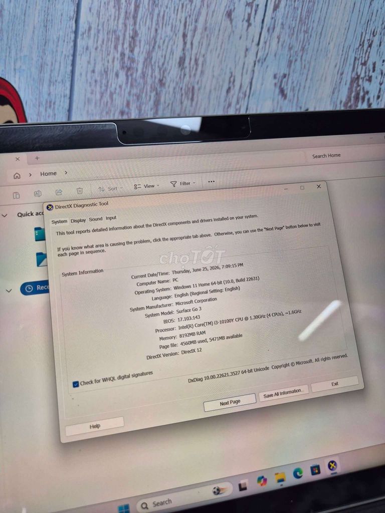 Microsoft Surface Go 3 i3 10.5 inch 8GB/128GB. Mua bán Laptop tại Quận Phú Nhuận Tp Hồ Chí Minh được đăng bởi Võ Văn Anh hình 1