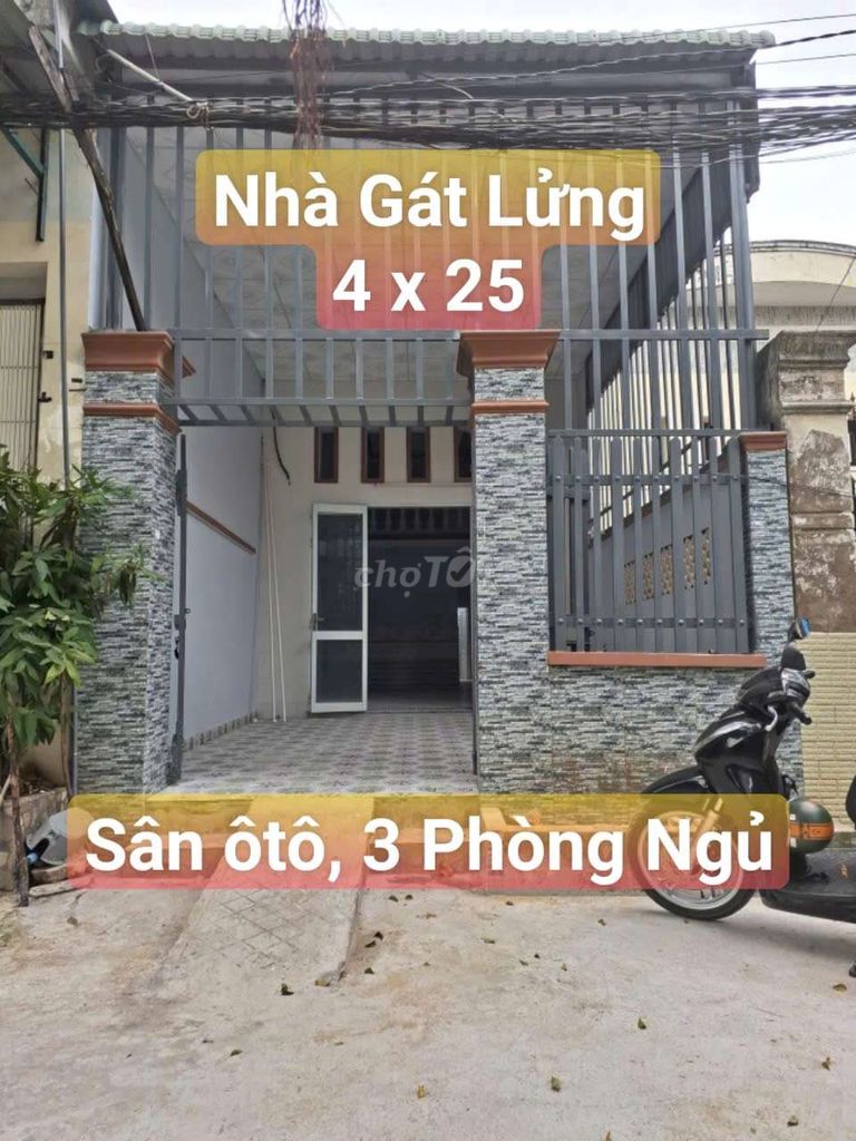 Nhà Gát Lửng mới, Vị Trí Đẹp ngay Trung Tâm chợ,trường,khu công nghiệp