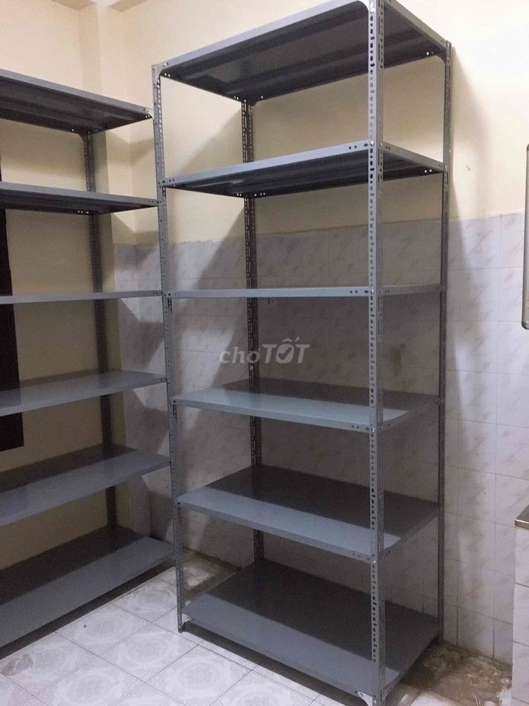 Kệ sắt V lỗ 6 tầng Xám. Mua bán Tủ, kệ gia đình tại Quận Cẩm Lệ Đà Nẵng được đăng bởi Kệ Đa Năng Minh Quân hình 1
