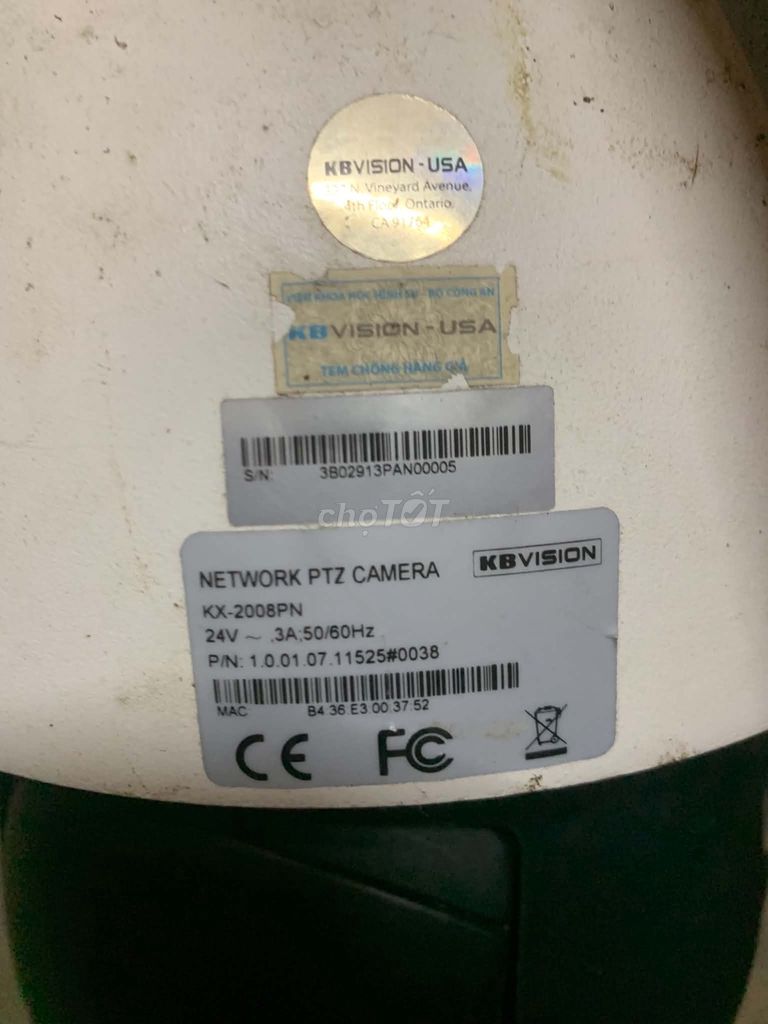 Camera an ninh KBVISION-USA KX-2008PN Trắng. Mua bán Máy ảnh, Máy quay tại Huyện Quỳnh Phụ Thái Bình được đăng bởi phúc hình 1