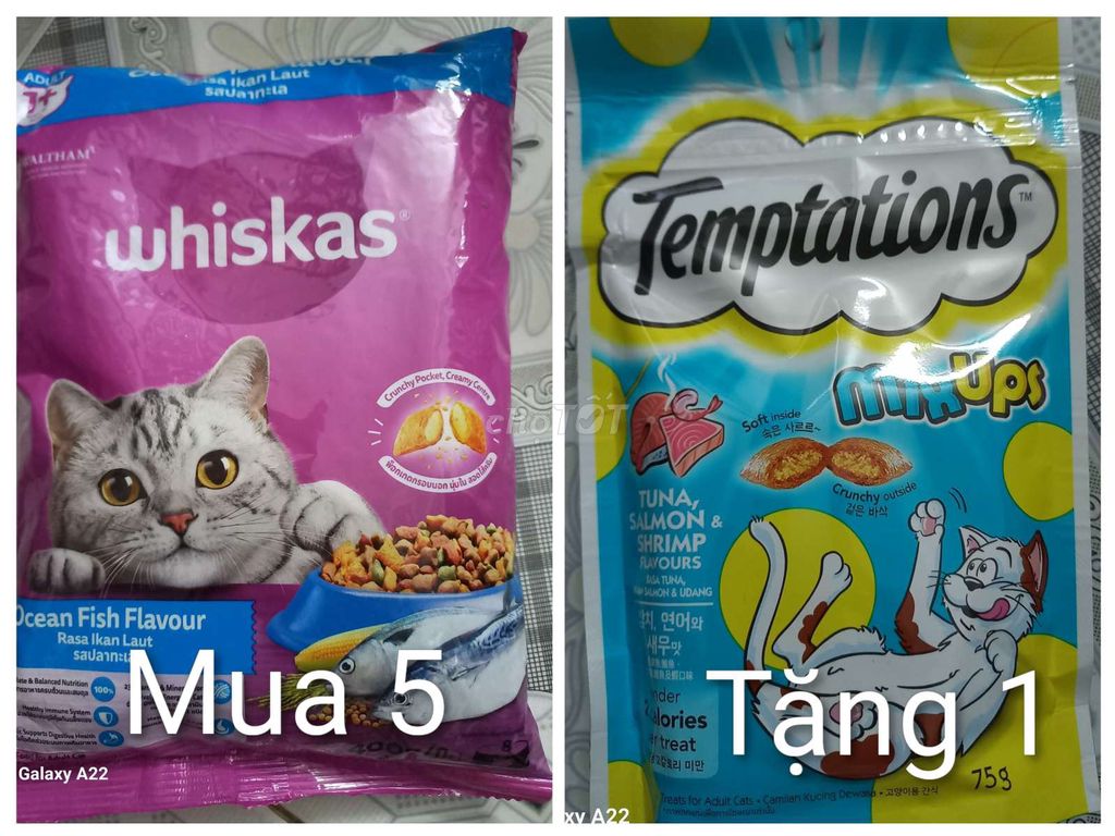 Thức ăn cho mèo Whiskas Cá biển. Mua bán Phụ kiện, Thức ăn, Dịch vụ tại Thành phố Thủ Dầu Một Bình Dương được đăng bởi Dương Bích Hằng hình 1