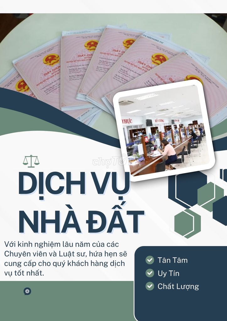 DỊCH VỤ NHÀ ĐẤT - HỒ SƠ PHÁP LÝ QUẬN 10