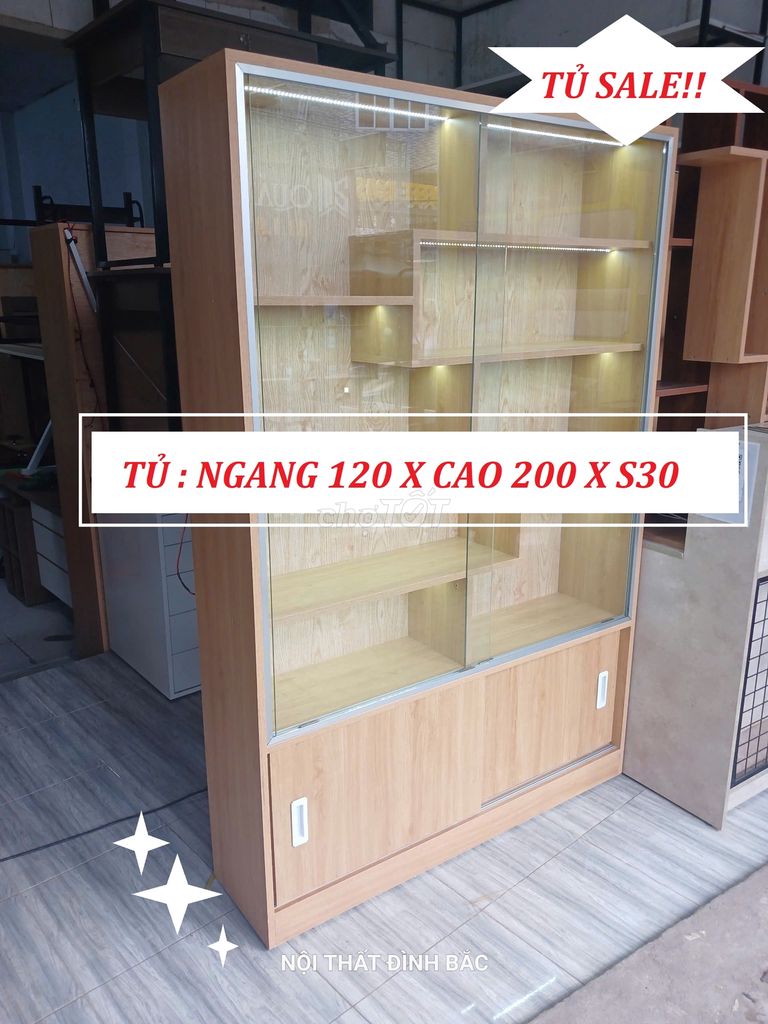 TỦ TRƯNG BÀY & TỦ 120 X 200 ( VÁN MDF )