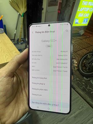 S22 Plus nguyên zin màn sọc chỉ dùng ok. Mua bán Điện thoại tại Quận Bình Thạnh Tp Hồ Chí Minh được đăng bởi Laptop 2H