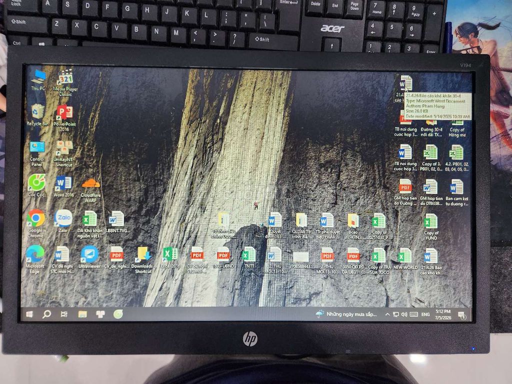 Màn hình HP 19 inch kèm bàn phím. Mua bán Phụ kiện (Màn hình, Chuột...) tại Thành phố Sóc Trăng Sóc Trăng được đăng bởi alex hình 1