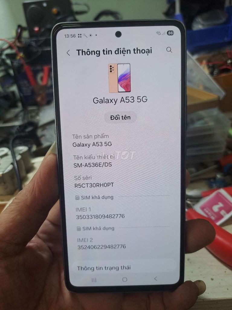 Samsung Galaxy A53 5G 128GB Xanh. Mua bán Điện thoại tại Quận 12 Tp Hồ Chí Minh được đăng bởi Binh hình 1