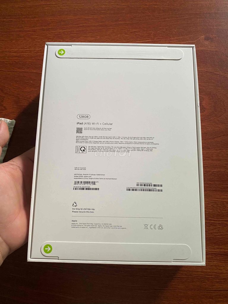 iPad A16 wifi +5G 128gb newseal Việt Nam!. Mua bán Máy tính bảng tại Quận Bình Thạnh Tp Hồ Chí Minh được đăng bởi TH Pro  hình 1