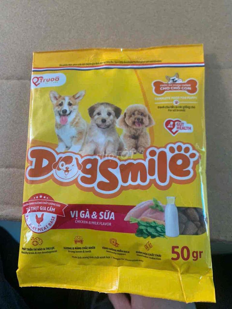 Thức ăn chó Dogsmile Gà sữa 50g. Mua bán Phụ kiện, Thức ăn, Dịch vụ tại Huyện Nhà Bè Tp Hồ Chí Minh được đăng bởi Mit hình 1