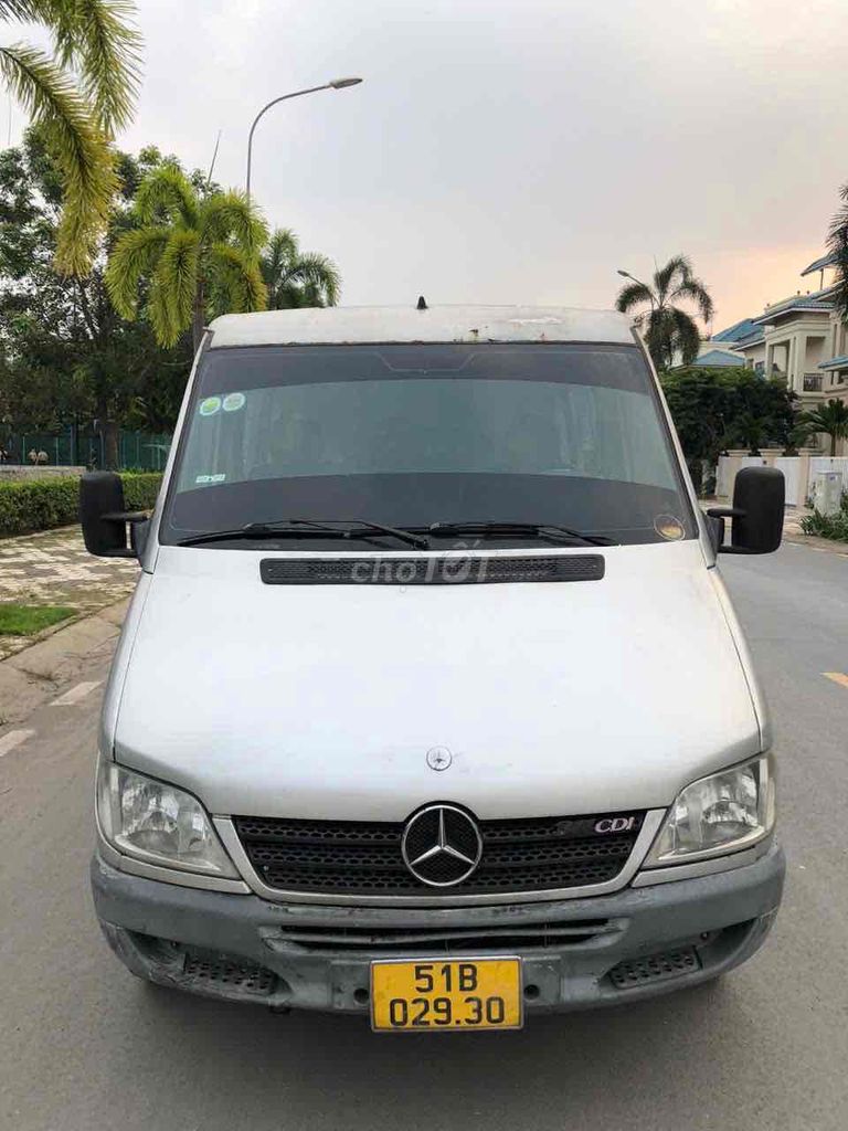 Mercedes Sprinter 6 chỗ/900kg đời 2006 sàn inox