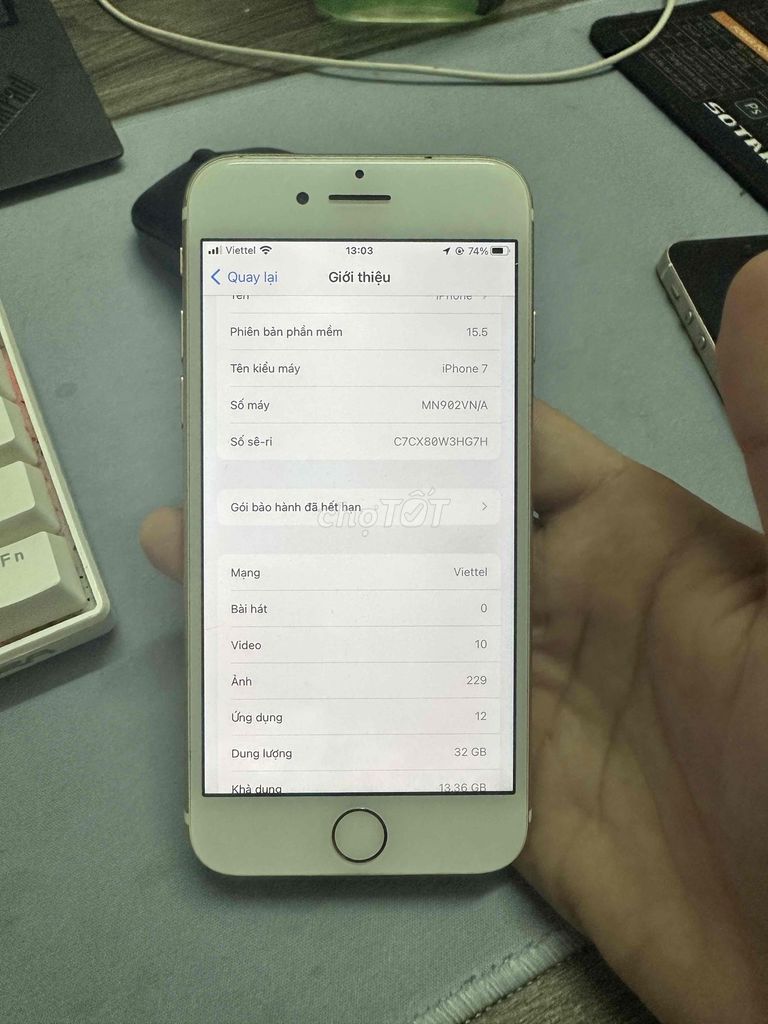Apple iPhone 7 32GB Vàng. Mua bán Điện thoại tại Quận Bắc Từ Liêm Hà Nội được đăng bởi em duy hình 1