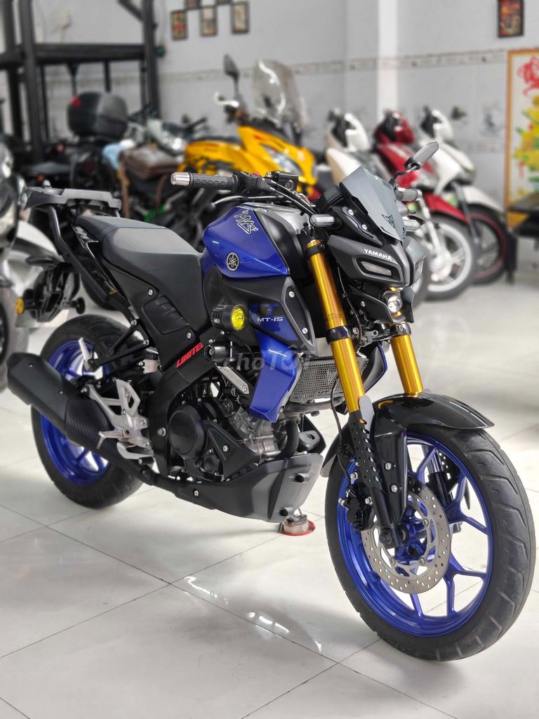 Yamaha MT15 2021 сине-черная с тюнингом