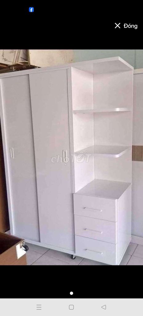 tủ nhựa đài Loan 2 cánh kệ TT trắng newus. Mua bán Tủ, kệ gia đình tại Quận Gò Vấp Tp Hồ Chí Minh được đăng bởi hạnh hình 1