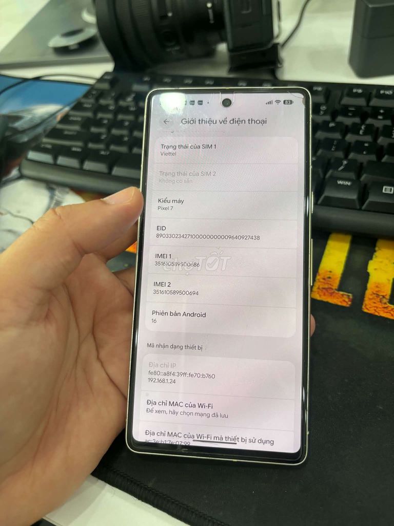Google Pixel 7 128GB Vàng Mỹ Đã sử dụng. Mua bán Điện thoại tại Quận Liên Chiểu Đà Nẵng được đăng bởi My Hanh hình 1
