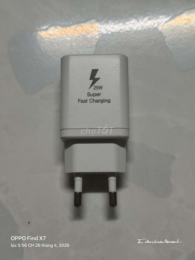 Củ sạc Samsung 25W Trắng. Mua bán Phụ kiện (Màn hình, Chuột...) tại Huyện Vĩnh Thạnh Cần Thơ được đăng bởi Minh Trúc hình 1