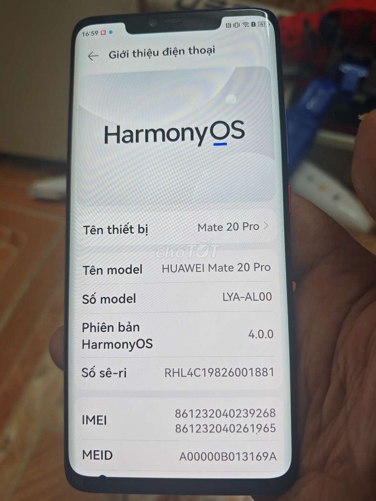 Huawei Mate 20 Pro 128GB Xanh đen. Mua bán Điện thoại tại Quận Thanh Xuân Hà Nội được đăng bởi Dungthanhxuan hình 1