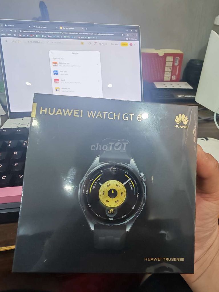 Huawei Watch GT 6 Đen 46mm. Mua bán Thiết bị đeo thông minh tại Quận 4 Tp Hồ Chí Minh được đăng bởi Thiên Triều hình 1