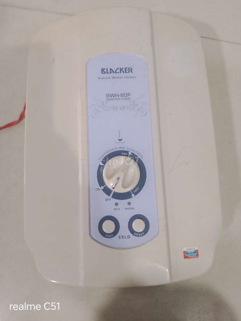 máy tắm nước nóng hiệu Blacker. Mua bán Thiết bị vệ sinh, nhà tắm tại Quận Cái Răng Cần Thơ được đăng bởi Trương bá Khán hình 1