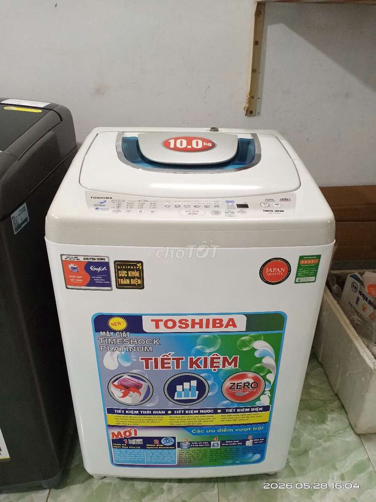 Máy giặt Toshiba 10kg bao ship lắp đặt TPHCM. Mua bán Máy giặt tại Quận 10 Tp Hồ Chí Minh được đăng bởi điện lạnh LÊ DƯƠNG 87 hình 1