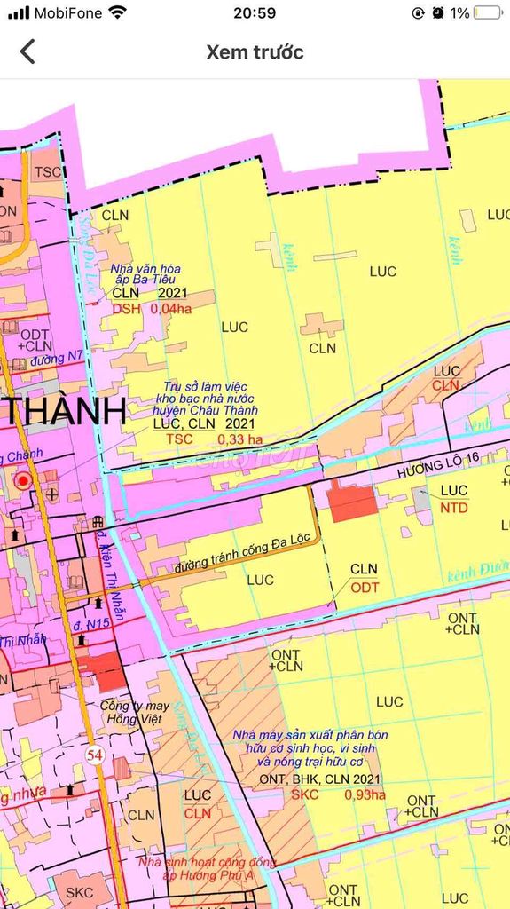 Thanh lý 180m2 đất ở mt Hương lộ 16, Đa Lộc, Châu Thành Tp Trà Vinh