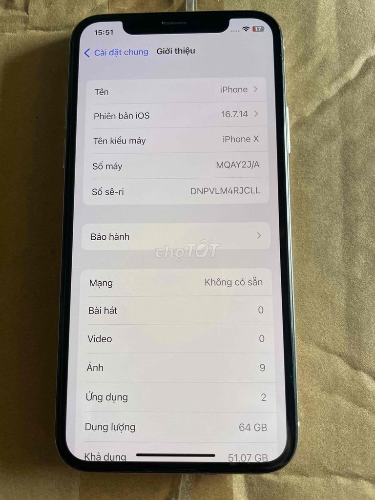 iphone X 64g trắng quốc tế. Mua bán Điện thoại tại Huyện Tân Phú Đồng Nai được đăng bởi Wang Andy hình 1