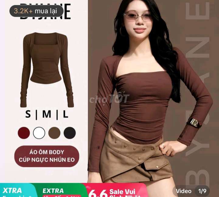 Áo ôm body nữ co giãn size S, M, L. Mua bán Quần áo tại Huyện Hòa Vang Đà Nẵng được đăng bởi Quỳnh Lê Thị hình 1