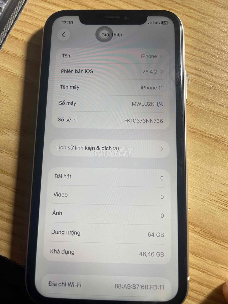 Apple iPhone 11 64GB Trắng Đã sử dụng. Mua bán Điện thoại tại Quận Hai Bà Trưng Hà Nội được đăng bởi Quang Anh hình 1