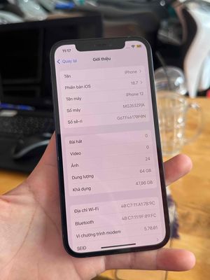 Apple iPhone 12 64GB Đen ZP/A