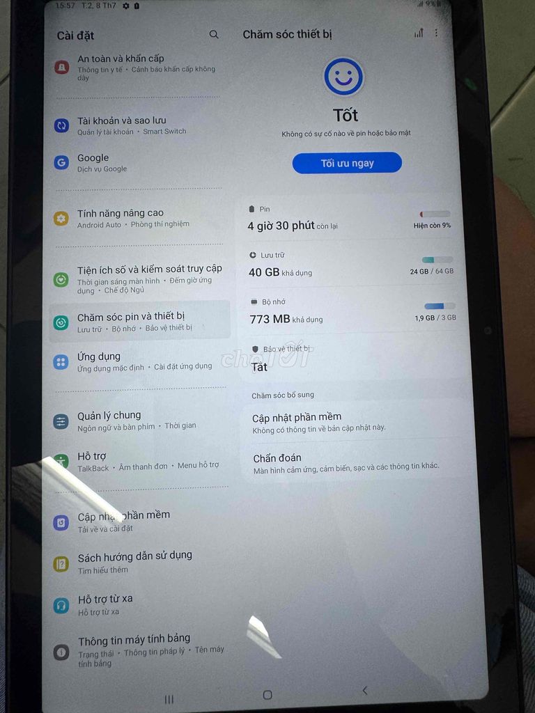 Samsung Tab A7 64GB Vàng hồng. Mua bán Máy tính bảng tại Quận 6 Tp Hồ Chí Minh được đăng bởi Gia Hưng hình 1