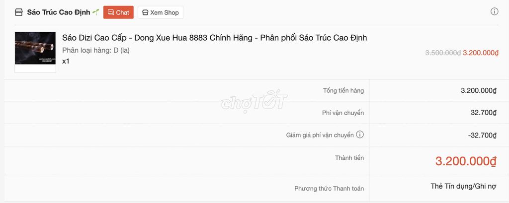 Sáo Dizi Dong Xue Hua 8883 - tone La (D). Mua bán Nhạc cụ tại Quận Thanh Khê Đà Nẵng được đăng bởi Sin hình 1