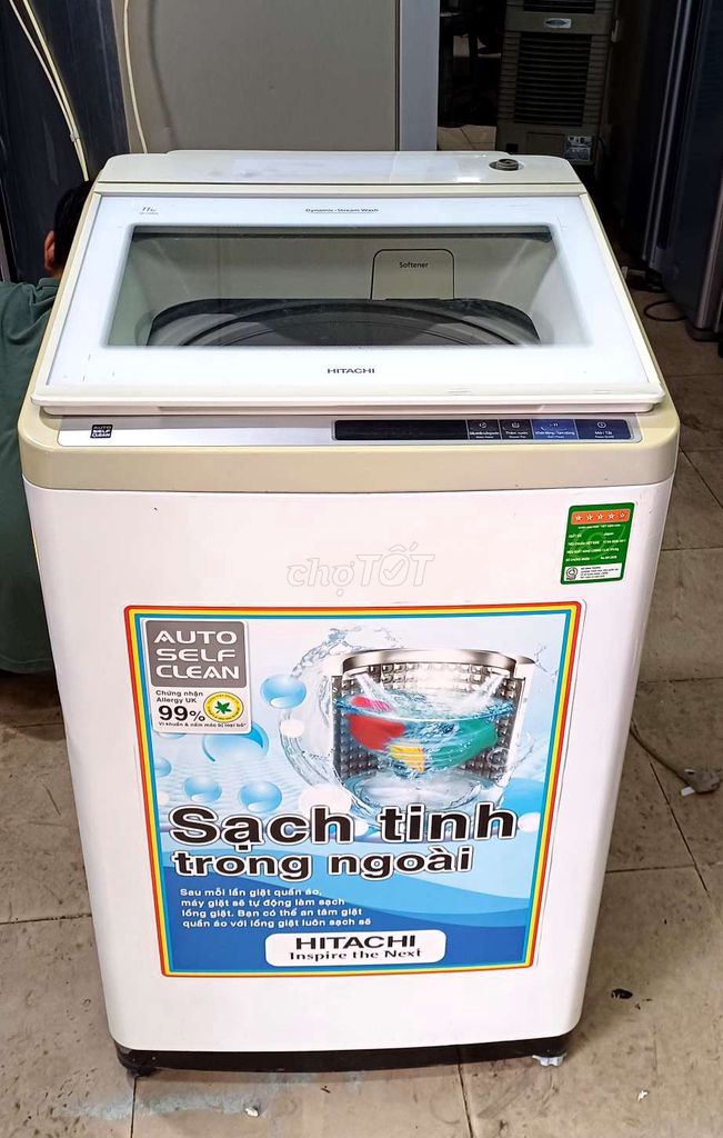 Máy giặt hitachi 11kg zin bảo hành 3 tháng