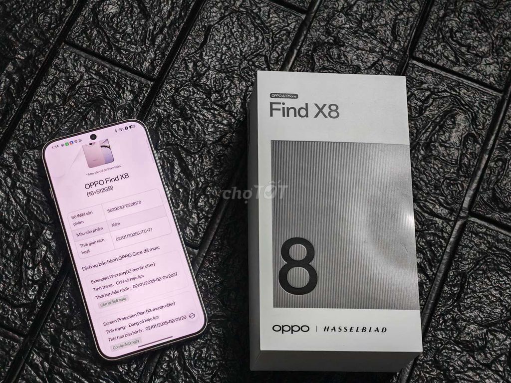 Oppo Find X8 Chính hãng 512GB Care+ 2027 GL