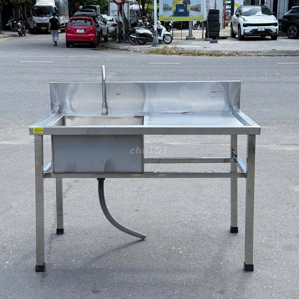 Bồn rửa chén inox đơn, hàng mới 100%. . Mua bán Thiết bị vệ sinh, nhà tắm tại Quận Cẩm Lệ Đà Nẵng được đăng bởi Huỳnh Hà  hình 1